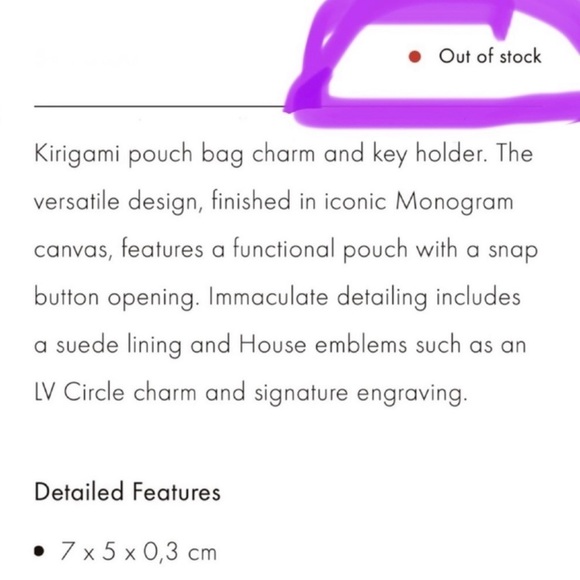 NEW! Louis Vuitton Kirigami Bag Charm Key Holder Key Fob Monogram LV Keychain - Picture 13 of 17